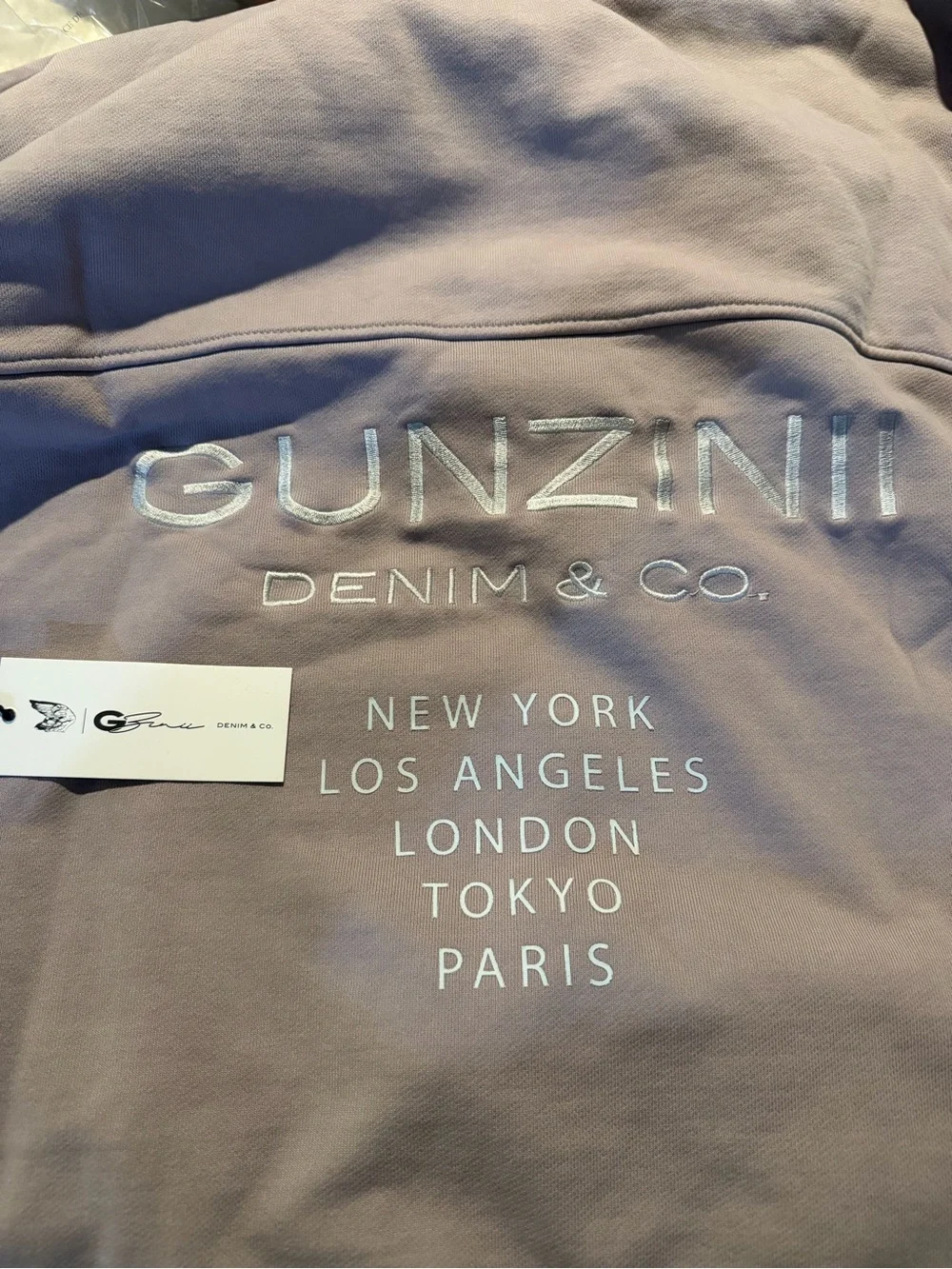 Gunzinii Crewneck Sweatshirt with Elbow Patches